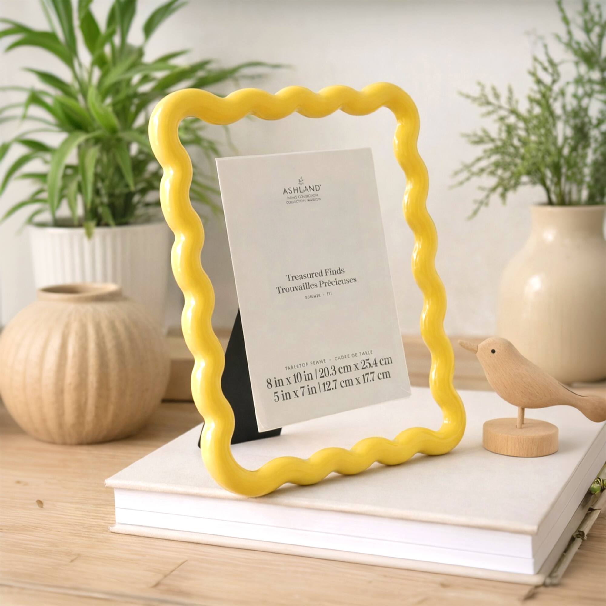8" x 10" Yellow Wavy Tabletop Frame, Treasured Finds by Ashland®